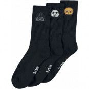 Star Wars - Disney Strumpor - Darth Vader - Stormtrooper - C3PO - EU 39-42 - för flerfärgad
