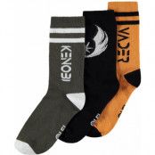 Star Wars - Disney Strumpor - Obi-Wan - Kenobi - Logo - EU 39-42 EU 43-46 - för flerfärgad