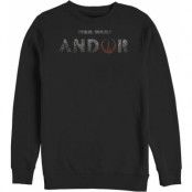 Star Wars Sweatshirt - Andor Logo - S 3XL - för Herr - svart