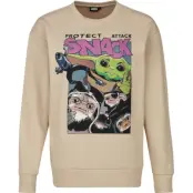 Star Wars - Disney Sweatshirt - The Mandalorian - Protect Snack - XS XXL - för Dam - beige