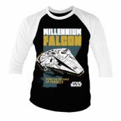 Millennium Falcon - Going The Distance Baseball 3/4 Sleeve Tee, Long Sleeve T-Shirt