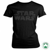 Star Wars Black Logo Organic Girly Tee, T-Shirt