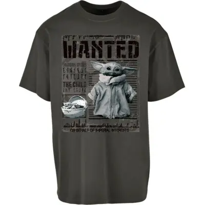 Star Wars - Disney Oversize T-shirt - The Mandalorian - Grogu - The Child - M XXL - för Herr - grå