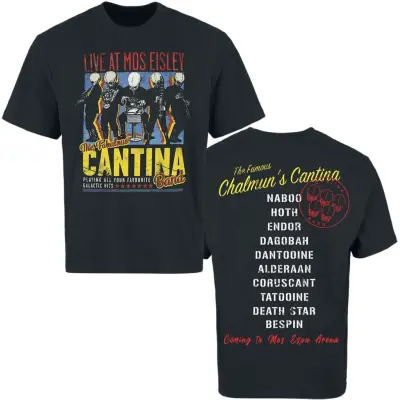Star Wars - Disney T-shirt - Cantina Band On Tour - Heavyweight - M XXL - för Herr - svart