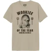 Star Wars - Disney T-shirt - Chewbacca - Wookie Of The Year - M XXL - för Herr - sand