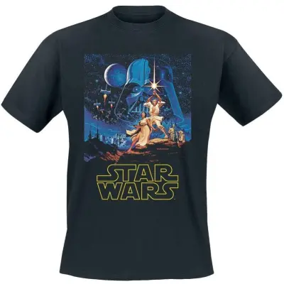 Star Wars - Disney T-shirt - Classic Poster - M XXL - för Herr - svart
