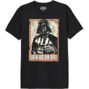 Star Wars - Disney T-shirt - Darth Vader - Join Us Or Die! - M XXL - för Herr - svart