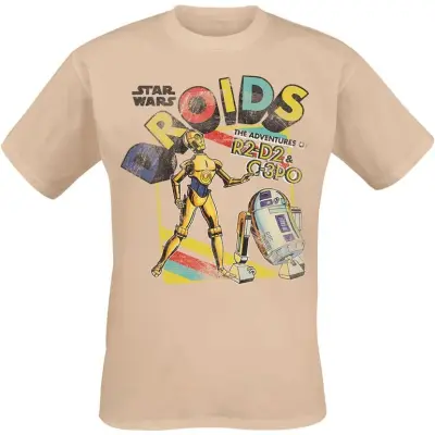 Star Wars - Disney T-shirt - Droids - The Adventure - S XL - för Herr - naturfärgad