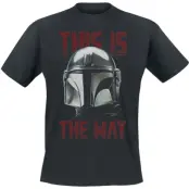 Star Wars - Disney T-shirt - Mandalorian & Grogu - This Is The Way - M XXL - för Herr - svart