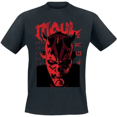 Star Wars - Disney T-shirt - Maul Face - M XXL - för Herr - svart