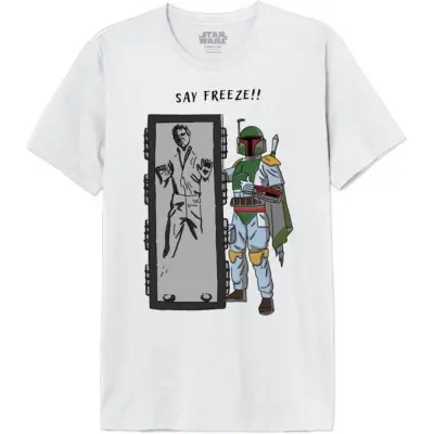 Star Wars - Disney T-shirt - Say Freeze - M XXL - för Herr - vit