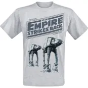 Star Wars - Disney T-shirt - The Empire Strikes Back - M 5XL - för Herr - grå