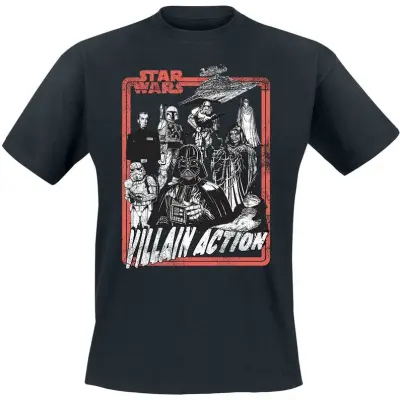 Star Wars - Disney T-shirt - Villain Action - M XXL - för Herr - svart