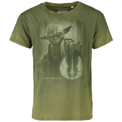 Star Wars - Disney T-shirt - Yoda - May The Force Be With You - M 3XL - för Herr - grön