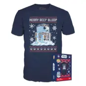 Star Wars Holiday POP! Tees T-Shirt R2-D2 Snowman Size XL
