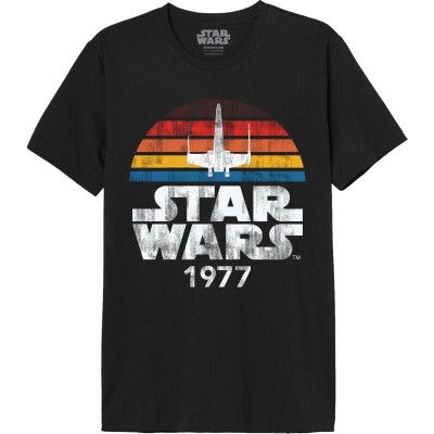 Star Wars - Disney T-shirt - 1977 - Millennium Falcon - S XL - för Herr - svart