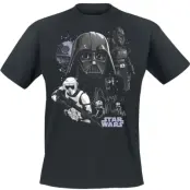 Star Wars T-shirt - Battle Of Endor - XL - för Herr - svart