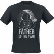 Star Wars T-shirt - Darth Vader - Father Of The Year - S XXL - för Herr - svart