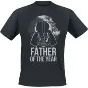 Star Wars - Disney T-shirt - Darth Vader - Father Of The Year - S XXL - för Herr - svart