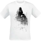 Star Wars T-shirt - Darth Vader Ink - S XXL - för Herr - vit