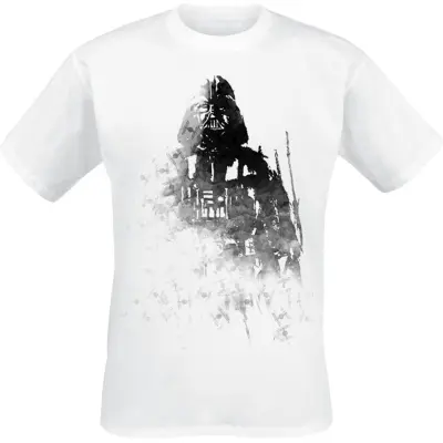 Star Wars T-shirt - Darth Vader Ink - S XXL - för Herr - vit