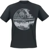 Star Wars T-shirt - Episode 4 - A New Hope - Death Star - S XXL - för Herr - svart