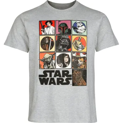 Star Wars T-shirt - Icons - S XXL - för Herr - ljusgrå