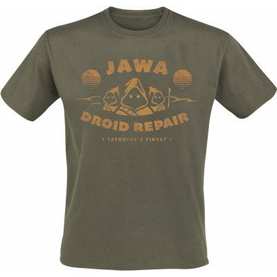 Star Wars T-shirt - Jawa Droid Repair - S XXL - för Herr - khaki