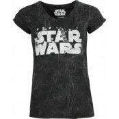 Star Wars T-shirt - Logo - M L - för Dam - svart