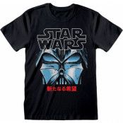 Star Wars T-shirt - Manga Vader - S XXL - för Herr - svart