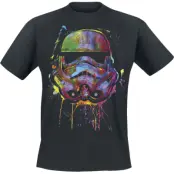 Star Wars T-shirt - Paint Splats Helmet - S L - för Herr - svart