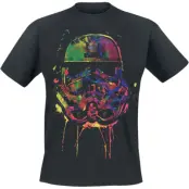 Star Wars T-shirt - Paint Splats Helmet - M - för Herr - svart