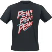 Star Wars - Disney T-shirt - PEW PEW PEW - S 3XL - för Herr - svart