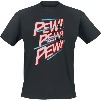 Star Wars - Disney T-shirt - PEW PEW PEW - S 3XL - för Herr - svart
