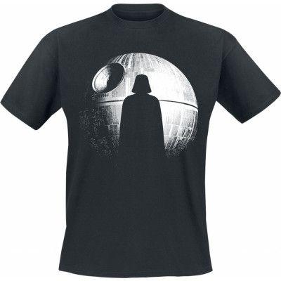 Star Wars - Disney T-shirt - Rogue One - Deathstar Silhouette - M 5XL - för Herr - svart