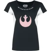 Star Wars - Disney T-shirt - S - för Dam - svart/vit
