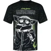 Star Wars T-shirt - The Mandalorian - Grogu - M L - för Herr - flerfärgad