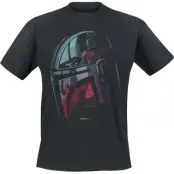 Star Wars - Disney T-shirt - The Mandalorian - Helmet - S XXL - för Herr - svart