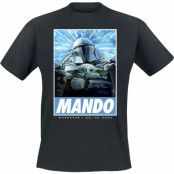 Star Wars T-shirt - The Mandalorian - Season 3 - Wherever I Go - S XXL - för Herr - svart