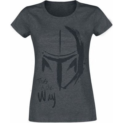 Star Wars - Disney T-shirt - The Mandalorian - This Is The Way - S XXL - för Dam - grafit
