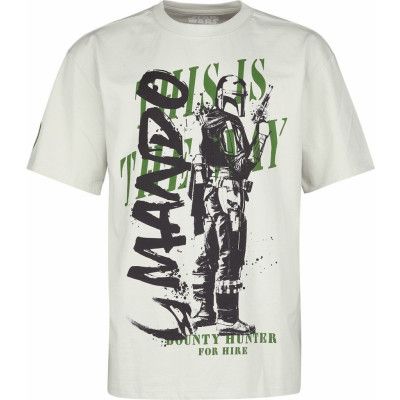 Star Wars T-shirt - The Mandalorian - This Is The Way - S XXL - för Herr - grå