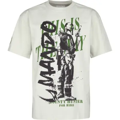 Star Wars T-shirt - The Mandalorian - This Is The Way - S XXL - för Herr - grå