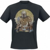 Star Wars T-shirt - The Mandalorian - Vintage - M XXL - för Herr - svart