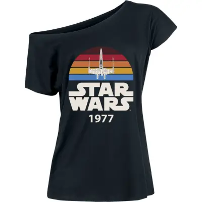 Star Wars - Disney T-shirt - X-Wing - S XXL - för Dam - svart