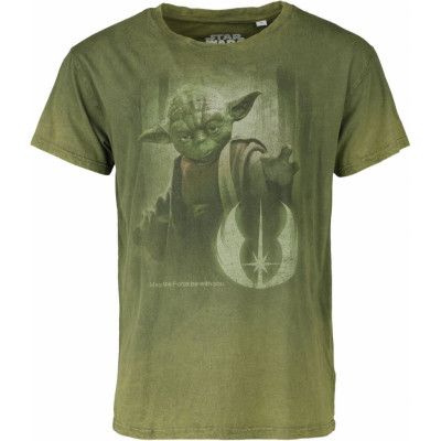 Star Wars - Disney T-shirt - Yoda - May The Force Be With You - S XXL - för Herr - grön