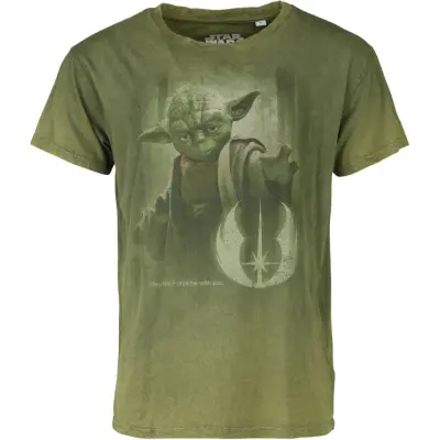 Star Wars - Disney T-shirt - Yoda - May The Force Be With You - S XXL - för Herr - grön