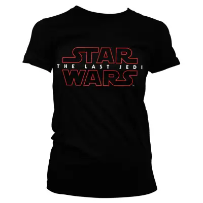 Star Wars The Last Jedi Logo Svart Dam T-shirt M