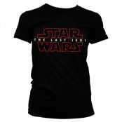 Star Wars The Last Jedi Logo Svart Dam T-shirt S