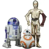 Star Wars The Force Awakens C3PO + R2D2 + BB8 PVC