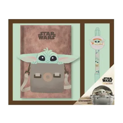 Star Wars The Mandalorian Grogu stationery set